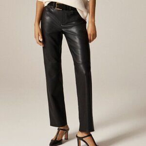 J. Crew Nipped straight pant in faux leather